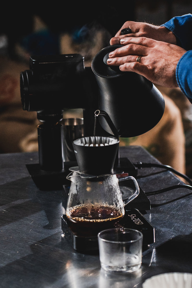 A slow, hands-on coffee moment.