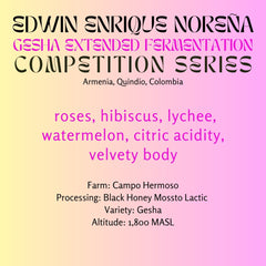 Edwin Enrique Noreña · Black Honey Gesha · Competition Series