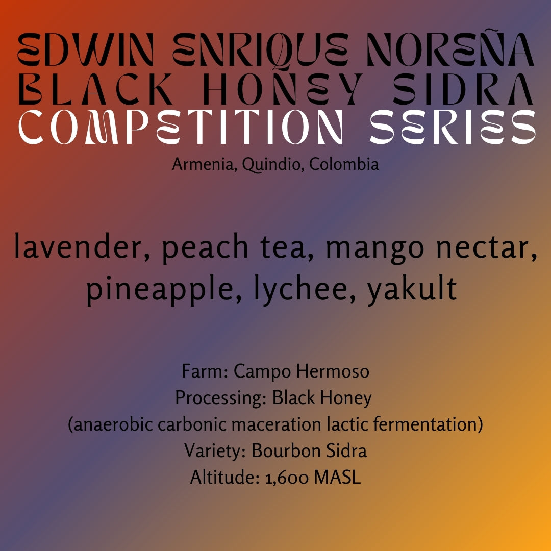 Image of Edwin Enrique Noreña · Black Honey Sidra · Competition Series