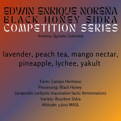 Edwin Enrique Noreña · Black Honey Sidra · Competition Series