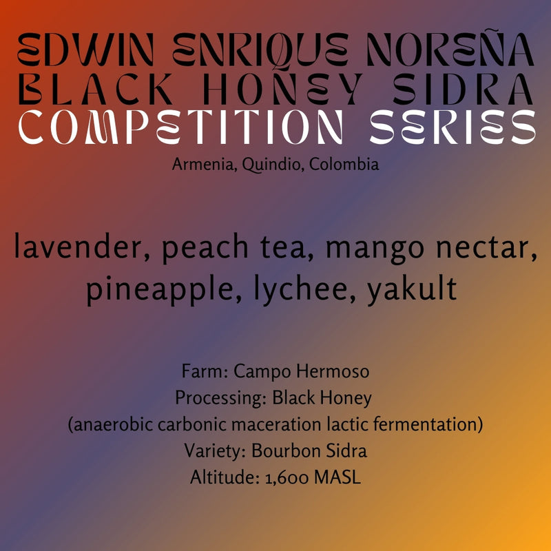 Edwin Enrique Noreña · Black Honey Sidra · Competition Series