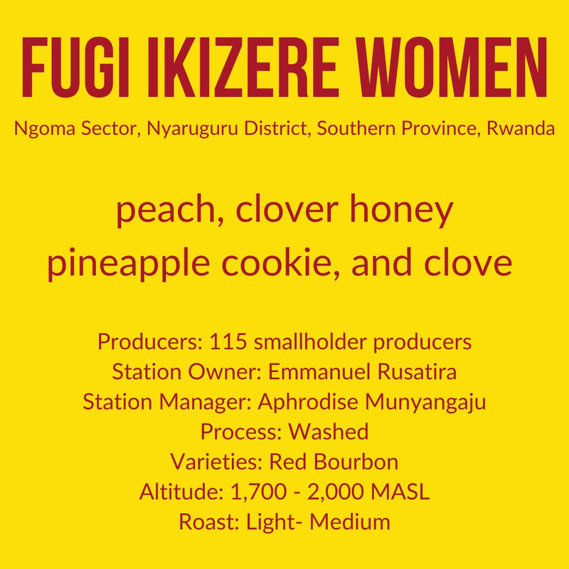 Ikizere Women, Fugi Station · Red Bourbon · Washed