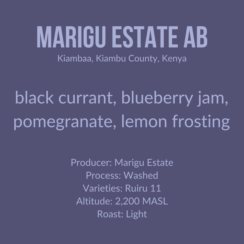 Marigu Estate · SL28 & SL34 · Washed