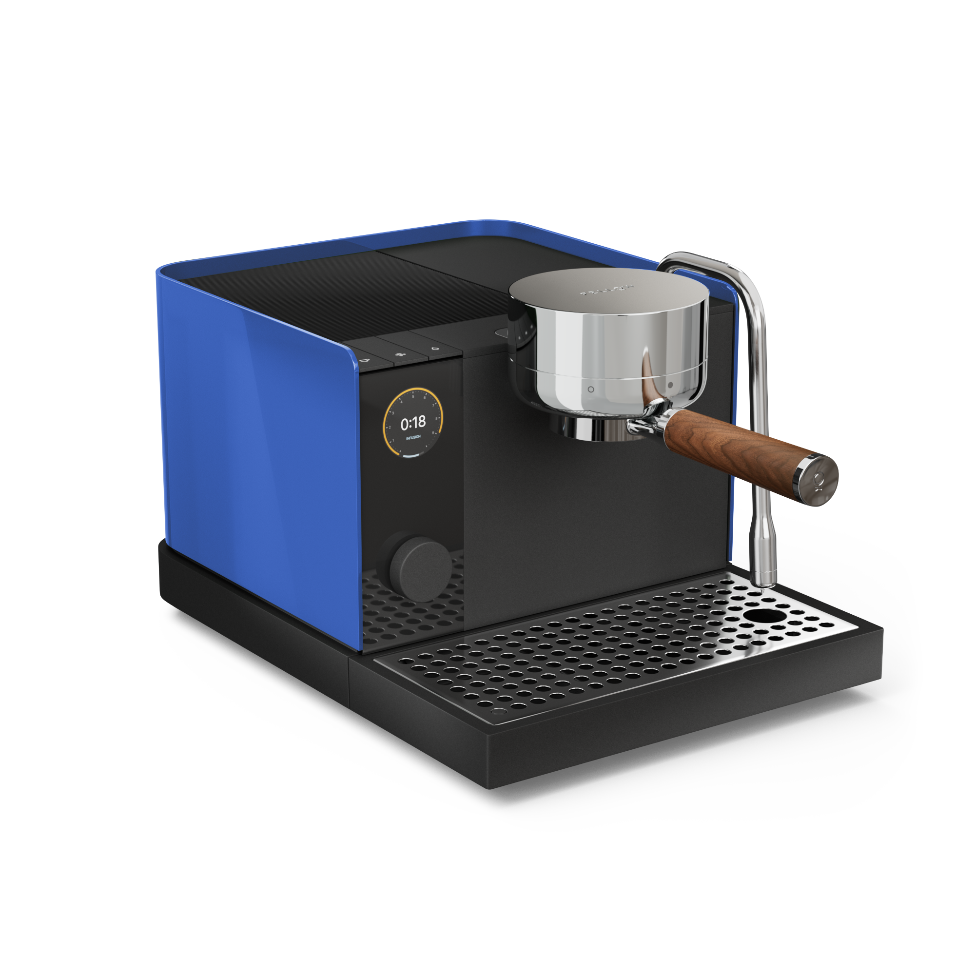 Image of Fellow Espresso Series 1 - Marine Blue, left profile