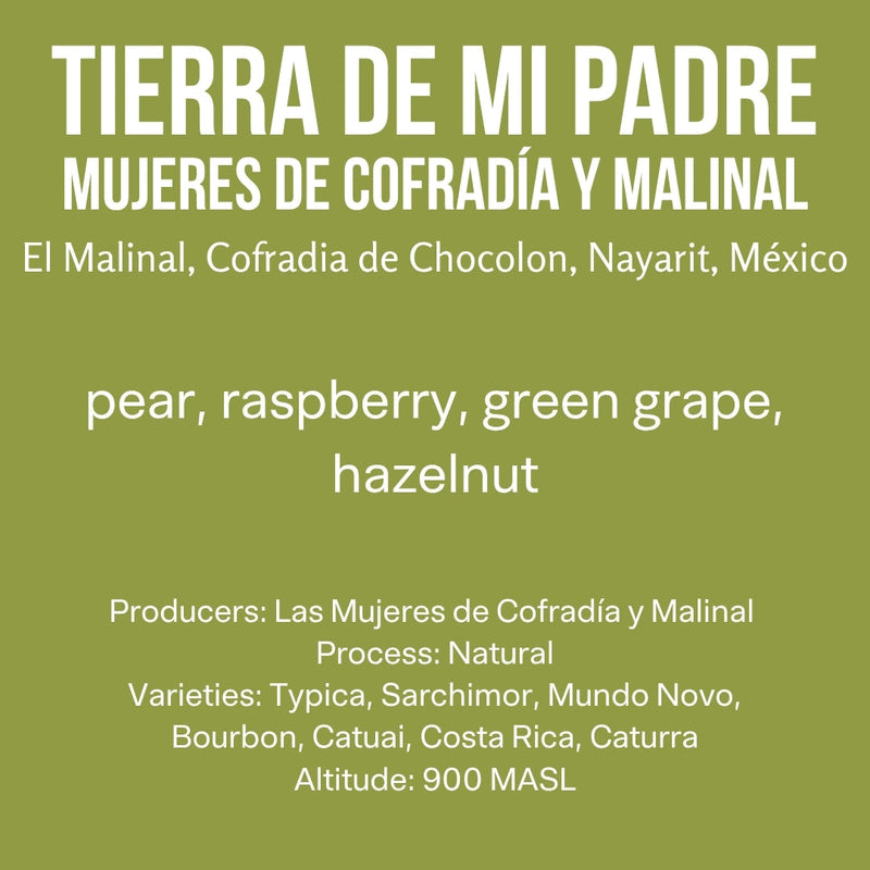 Tierra de Mi Padre: Cofradía y Malinal · Typica Blend · Natural