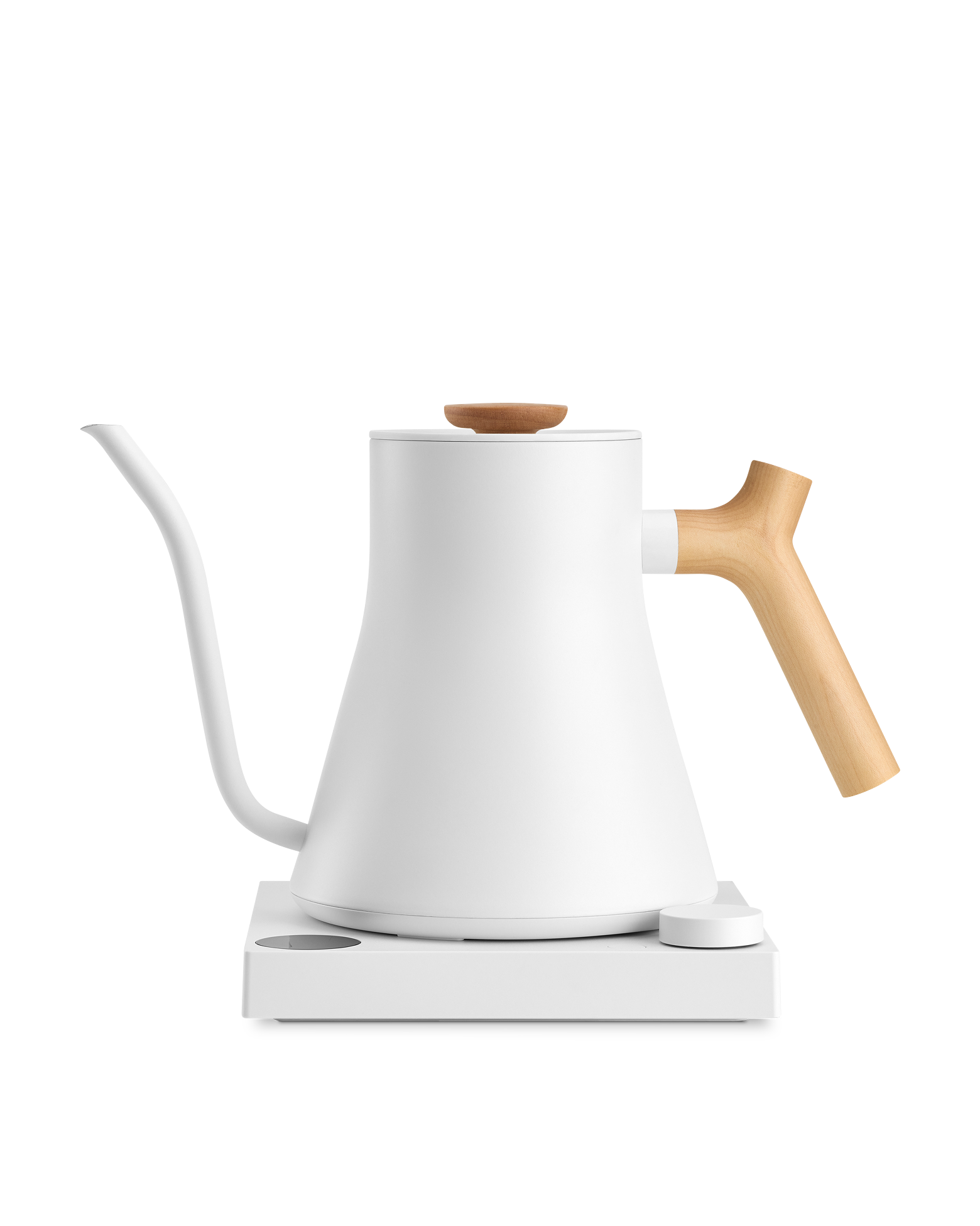 Image of Stagg EKG Pro - Matte White w/ Maple Accents