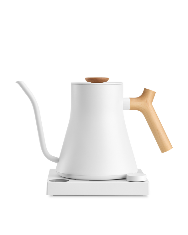 Stagg EKG Pro - Matte White w/ Maple Accents