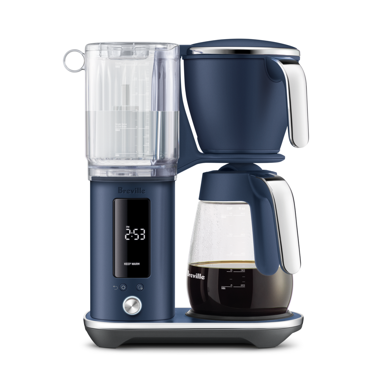 Image of Breville Luxe Brewer Glass - Damson Blue
